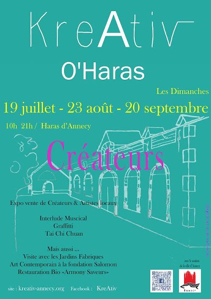 Expo vente de créateurs et d'artistes locaux le 20 septembre 2015 aux Haras d'Annecy