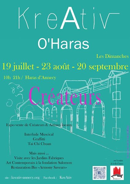 Expo vente de créateurs et d'artistes locaux le 20 septembre 2015 aux Haras d'Annecy