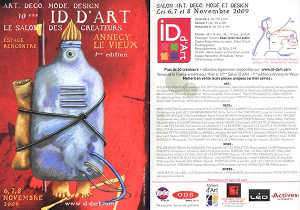 10me Salon des Crateurs Id d'Art, Art  Annecy le Vieux le 6,7 et 8 novembre 2009