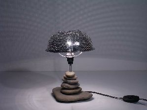 Lampe d'ambiance avec chapeau pivotant Luminaire objet détourné passoire