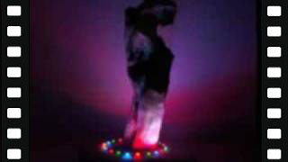 video sculpture leds multicolores luminaire lampe bois flotté Annemasse