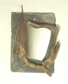 Miroir sur ardoise 18x28cm - Bois flottés - Ref. M10122
