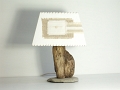 Lampe en bois flotté