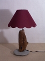 Lampe en bois flotté