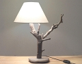 28 - Lampe en bois flotté