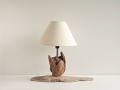 Lampe en bois flotté