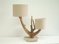 40 - Lampe en bois flotté