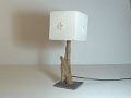 Lampe en bois flotté