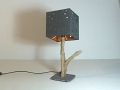 Lampe en bois flotté