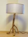 Lampe en bois flotté