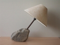 3 - Lampe Inclin avec 1 galet et abat-jour conique