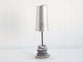 1 - Détourmenent d'objet pour cette lampe passoire, hauteur 35cm