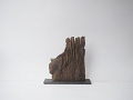 15 - Sculpture ardoise et bois flotté