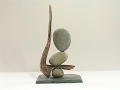 Equilibre - 3e Trophée de l'Entreprise Eco-Responsable 2012- Sculpture galet et bois flottés
