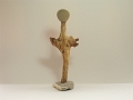 7 - Vagabondage - Sculpture avec galets et bois flotté