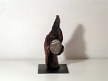 Trophée de N°5 de l'Entreprise éco-responsable 2015 - Sculpture bois flotté et galet