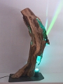 4 - Puits de lumière en bois creux avec éclairage led avec changement de couleur