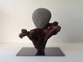 1er trophée de l'Entreprise Eco-Responsable 2014 - Sculpture galet et bois flotté